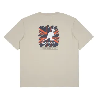【KANGOL】短T 卡其 經典 圓領 短袖 上衣 中性(6525101232)