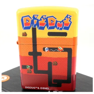 【Zippo】日系~南夢宮傳奇遊戲系列-Dig Dug 打空氣圖案設計打火機~大型電玩/任天堂/紅白機