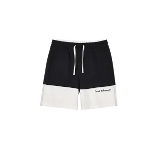 【GIORDANO 佐丹奴】童裝拼接短褲 think differently(70 黑X白)