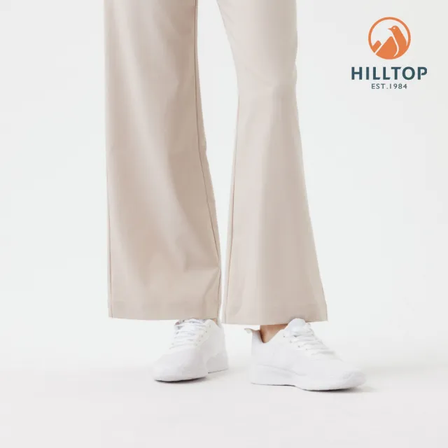 【Hilltop 山頂鳥】抗UV吸濕快乾防蚊彈性微喇叭長褲 女款 卡其｜PS07XFQ6ECN0