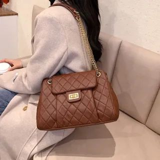【MoonDy】雙11 包包 鏈條包 小香風包包 軟皮 包包女 大容量包包 通勤包包 腋下包 肩背包 單肩 