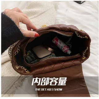 【MoonDy】雙11 包包 鏈條包 小香風包包 軟皮 包包女 大容量包包 通勤包包 腋下包 肩背包 單肩 
