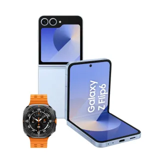 【Samsung 三星】Galaxy Z Flip6 5G 6.7吋(12G/256G/高通驍龍8 Gen3/5000萬鏡頭畫素/AI手機)(Watch Ultra組