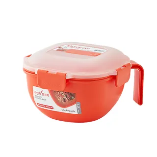 【LocknLock 樂扣樂扣】官方直營 可蒸可煮PP微波專用保鮮盒 1.0L(握把湯碗/泡麵碗/快速料理/可微波)