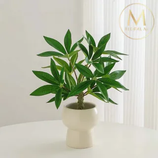 【Floral M】財富滿滿發財樹仿真綠植(人造植栽/塑膠植栽/植栽/裝飾植栽)