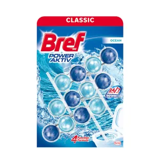 【Bref 妙力】懸掛式浴廁馬桶清潔球50g*3(海洋/薰衣草/繽紛果香/月夜松針)