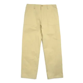 【Mark Gonzales官方旗艦】男女同款 刺繡小天使 LOGO 立體口袋工作褲-米色