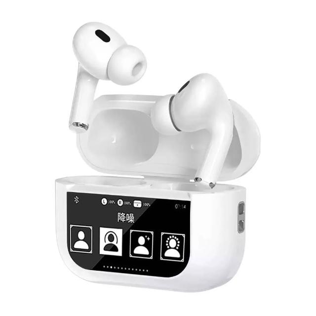 【ASPOR】智能彩色觸控螢幕無線藍牙耳機(ANC主動降噪/HiFi高音質)