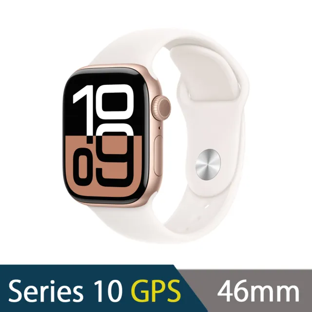 【Apple】Apple Watch S10 GPS 46mm(鋁金屬錶殼搭配運動型錶帶)