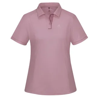 【ATUNAS 歐都納】女/再生循環回收/酷涼節能抑菌短袖POLO衫(A1PS2508WC胭脂紅/抗臭/吸濕排汗/環保衣)