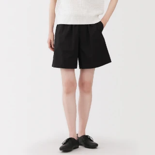 【MUJI 無印良品】女水洗平織布短褲(共6色)
