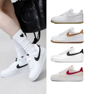 【NIKE 耐吉】運動鞋 休閒鞋 W AIR FORCE 1 07 NEXT NATURE 女鞋 咖白黑紫 低筒 多款(HF9992-100&)