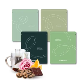 【步昂咖啡】微手沖・不只是濾掛｜綜合風味15g精品濾掛咖啡｜60入｜接單現烘(6款風味各10包)