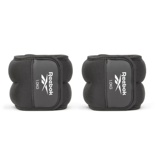 【REEBOK】Ankle Weights 腳踝負重環 - 1公斤 - 2入組(負重腳環、健身配件、運動配件)