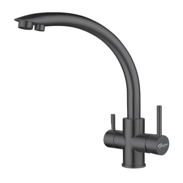 GESAI 格賽 B-10133-LT5 檯面單槍水龍頭,採用優質材質打造,適合現代廚衛空間。提供10年保固,正常使用下非人為損壞免費維修。一年內耗材如陶瓷芯、噴頭等損壞免費更換。保固範圍不含天災、人為疏忽或耗材(如把手蓋、墊片、軟管),需出示保固卡及發票。選購格賽水龍頭,享受可靠品質與售後服務! GESAI格賽 B-10133-LT5