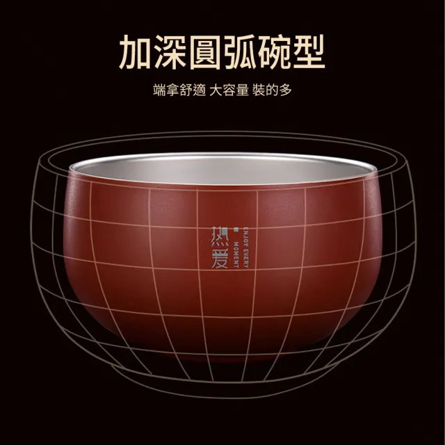 【媽媽咪呀】頂級316不鏽鋼雙層隔熱碗13cm加大款(防摔碗 不銹鋼餐碗 飯碗 湯碗 碗公)