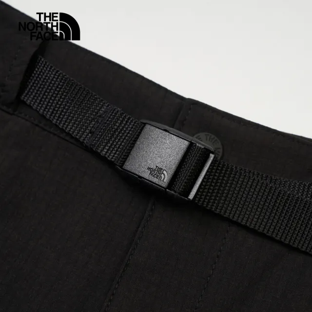 【The North Face】TNF 休閒 UPF防曬短褲 W MTN RIPSTOP CARGO SHORT- AP 女 黑(NF0A8C11JK3)