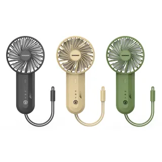 【樂活不露】硬漢手持扇 RHF-01(雙層扇葉 USB充電 手持扇 風扇 露營 逐露天下)