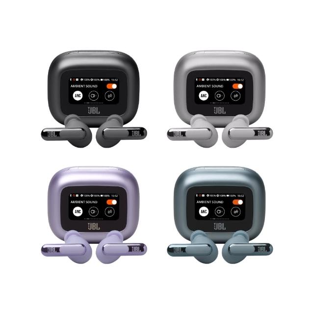 【JBL】Live Beam 3 觸控螢幕真無線降噪藍牙耳機(-觸控螢幕充電盒-)