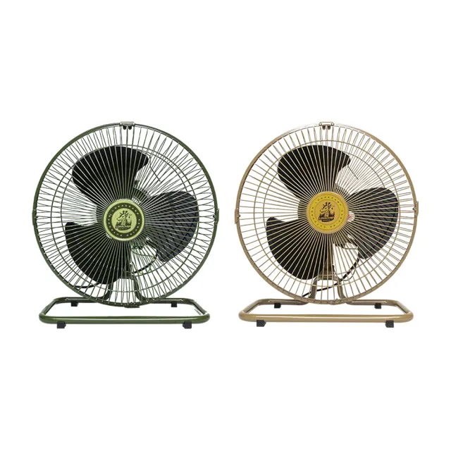 【樂活不露】12吋工業扇 軍綠 沙(風扇 電風扇 BSMI R54585 露營 逐露天下)