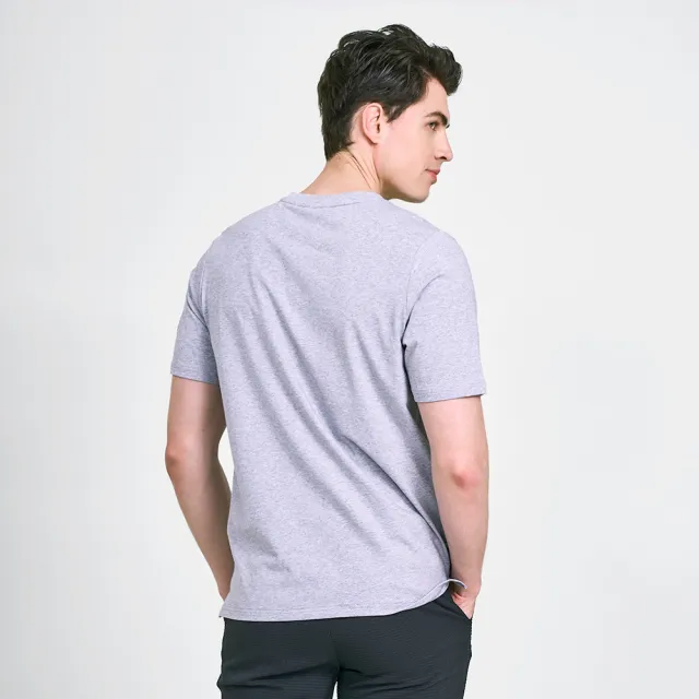 【Munsingwear】企鵝牌 男款灰色企鵝印花棉彈性舒適百搭基本款短袖T SHIRT MGVL2504