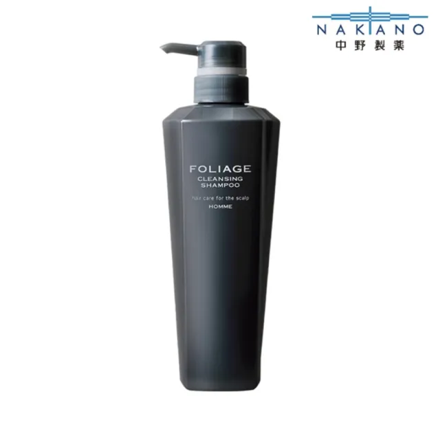 【NAKANO 中野製藥】肌活青春髮沐 - 油性頭皮御用500ml(FOLIAGE 肌活青春髮沐)