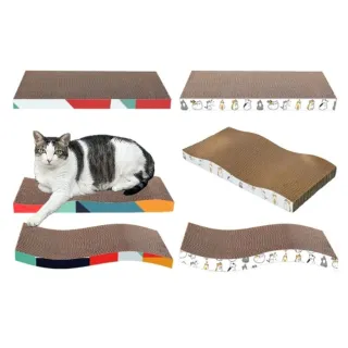 超品限定【iCat 寵喵樂】幾何圖/貓咪日常貓抓板(貓抓板、貓玩具)
