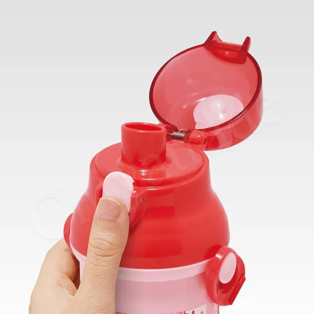 【百科良品】日本製 Hello Kitty凱蒂貓 彈蓋直飲水壺 隨身瓶 抗菌加工 480ML-任選款(附背帶)