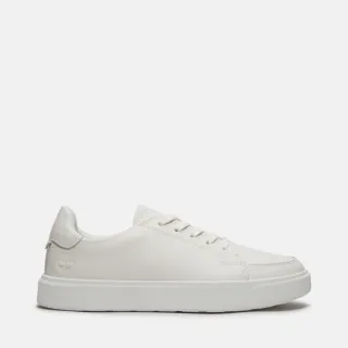 【Timberland 官方旗艦】女款白色低筒皮革休閒鞋(A41JXEM2)