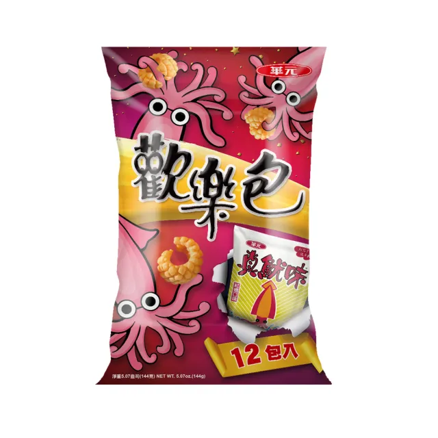 【華元】歡樂包12gX12包/袋(真魷味/鹹蔬餅-任選)