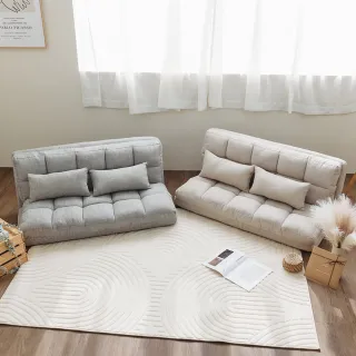 【完美主義】蓬鬆感泡泡慵懶沙發床-升級加寬版(雙人沙發 沙發床 折疊沙發 沙發 和室椅)