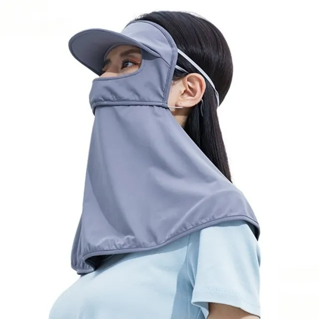 【LEESA】防紫外線\帽子\防曬\面罩\騎車面罩\臉部防曬\透氣\防曬頭巾\護頸\防曬口罩\凉感\