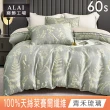 【ALAI 寢飾工場】60支100%萊賽爾天絲5尺床包兩用被組(多色任選/300織/100%蘭精天絲萊賽爾)