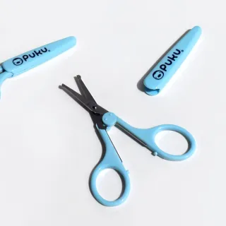 【PUKU 藍色企鵝】嬰幼兒微笑安全剪刀