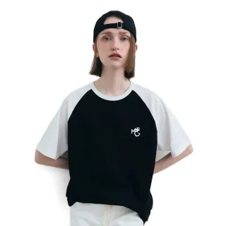 【MARITHE FRANCOIS GIRBAUD】官方旗艦 MFG字母拼色短袖T恤(黑色)