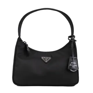 【PRADA 普拉達】Re-Edition 復刻版肩背腋下包(黑色)