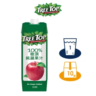 【Tree Top 樹頂】100%純蘋果汁 1Lx1箱(共10入)