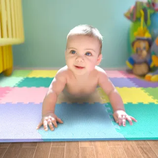 【MOMOTARO 桃太郎地墊】環保無毒32CM防滑EVA巧拼地墊-13色可選(20片/約0.6坪)