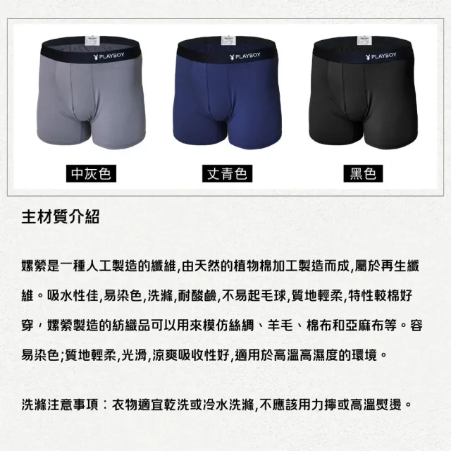 【PLAYBOY】4件組 LOGO織帶速乾柔感涼爽平口褲-廠(速乾/平口內褲/男內褲)
