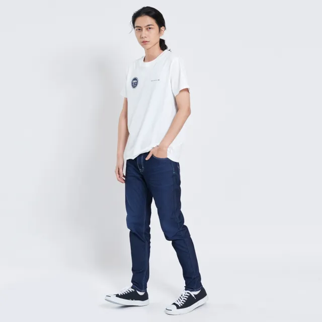 【EDWIN】男裝 JERSEYS迦績EJ6冰玉錐形褲(酵洗藍)