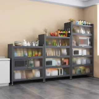 【小不記】五層 100cm*42cm 廚房 碗碟 電器 收納櫃 置物櫃(收納櫃 書櫃 櫥櫃 防塵收納櫃 置物架 儲物櫃)