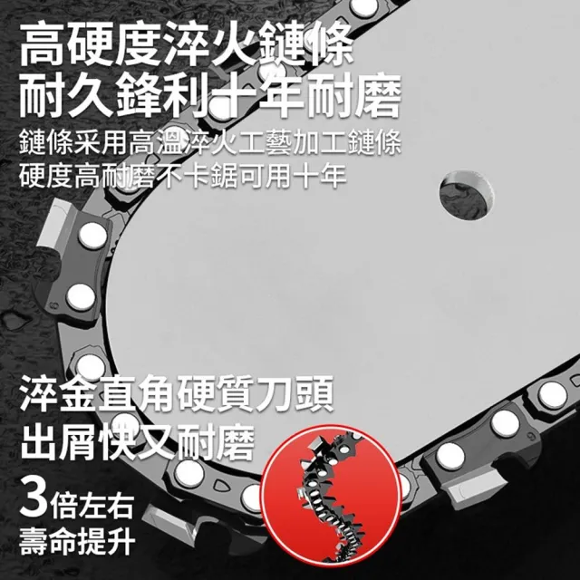 【Cang小達】電鋸 電動鋸子 無刷款（十節20000M）兩電+鏈條*2(淬火鏈條/銅芯電機/自動噴油)