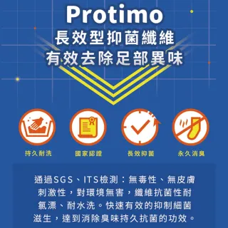 【PULO】3雙組 線性分割抑菌淨速襪(國家證証Protimo消臭纖維/除臭襪/抗菌襪/男襪/踝襪/短襪/消臭襪)