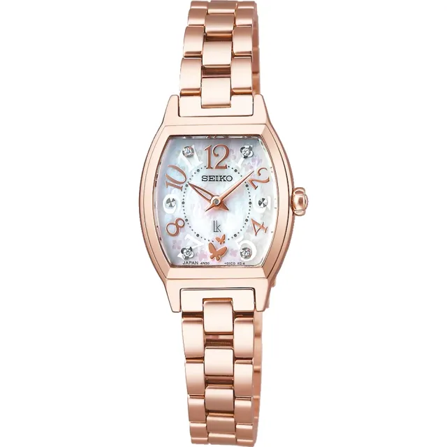 【SEIKO 精工】LUKIA 30周年限量 酒桶型女錶 手錶 金(SSWA014J/4N30-00X0K)