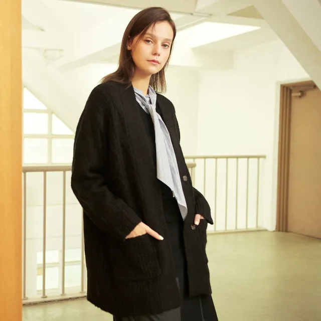 義大利FUSELLA名品典藏駝羊毛外套(U)