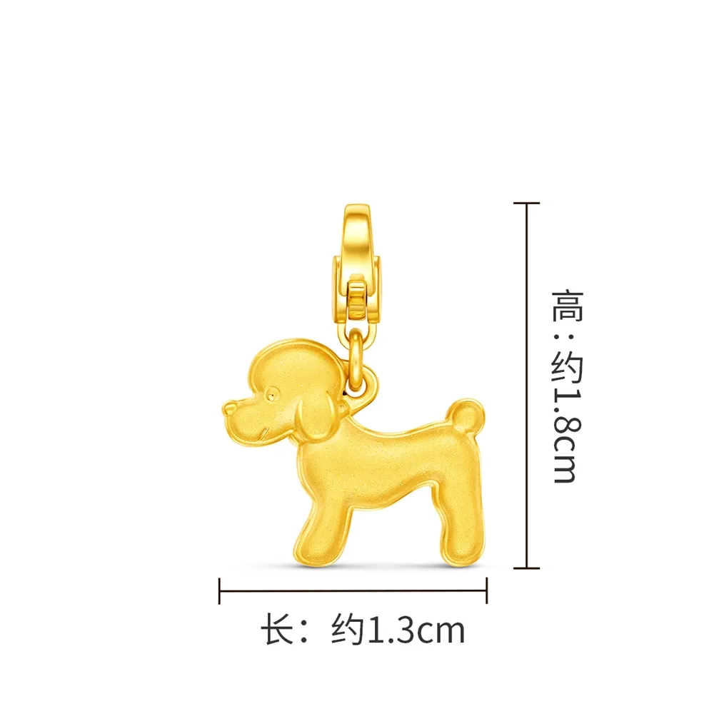 周大福】Pet寵物系列法鬥柯基貴賓DIY黃金吊墜(多款可選) - momo購物網- 好評推薦-2026年1月