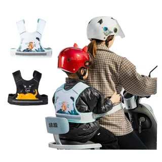 【Jonyer】3D透氣兒童機車安全帶 騎行安全固定帶 兒童安全綁帶 安全反光條