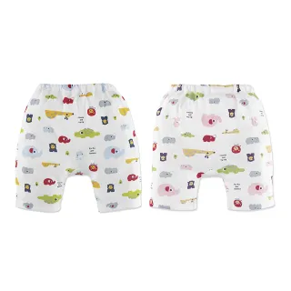 【KU.KU. 酷咕鴨】動物派對七分學習褲(仲夏藍/歡樂粉)