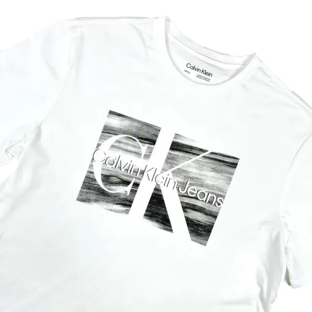 【Calvin Klein】男款 刷色背景 CK短T  Calvin Klein純棉 T恤 CK上衣(1022)