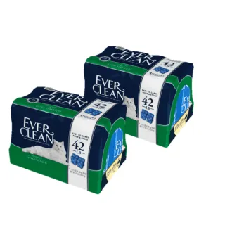 【EverClean 藍鑽】強效低敏除臭貓砂42LB(2入組  美規)
